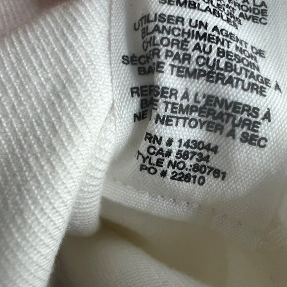 NWT Avec Les Filles Ruffle Sleeve Denim Jean Jacket White Spring Plus Size 2X - Picture 6 of 9